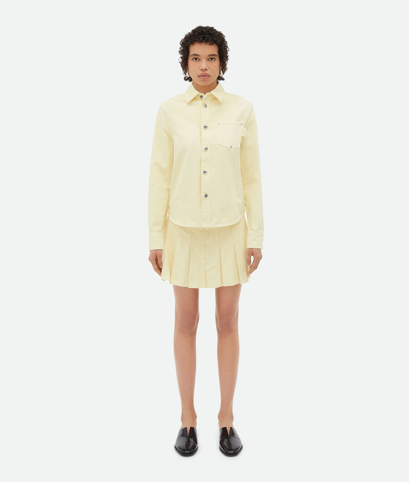 Yellow Wash Denim Shirt - 1