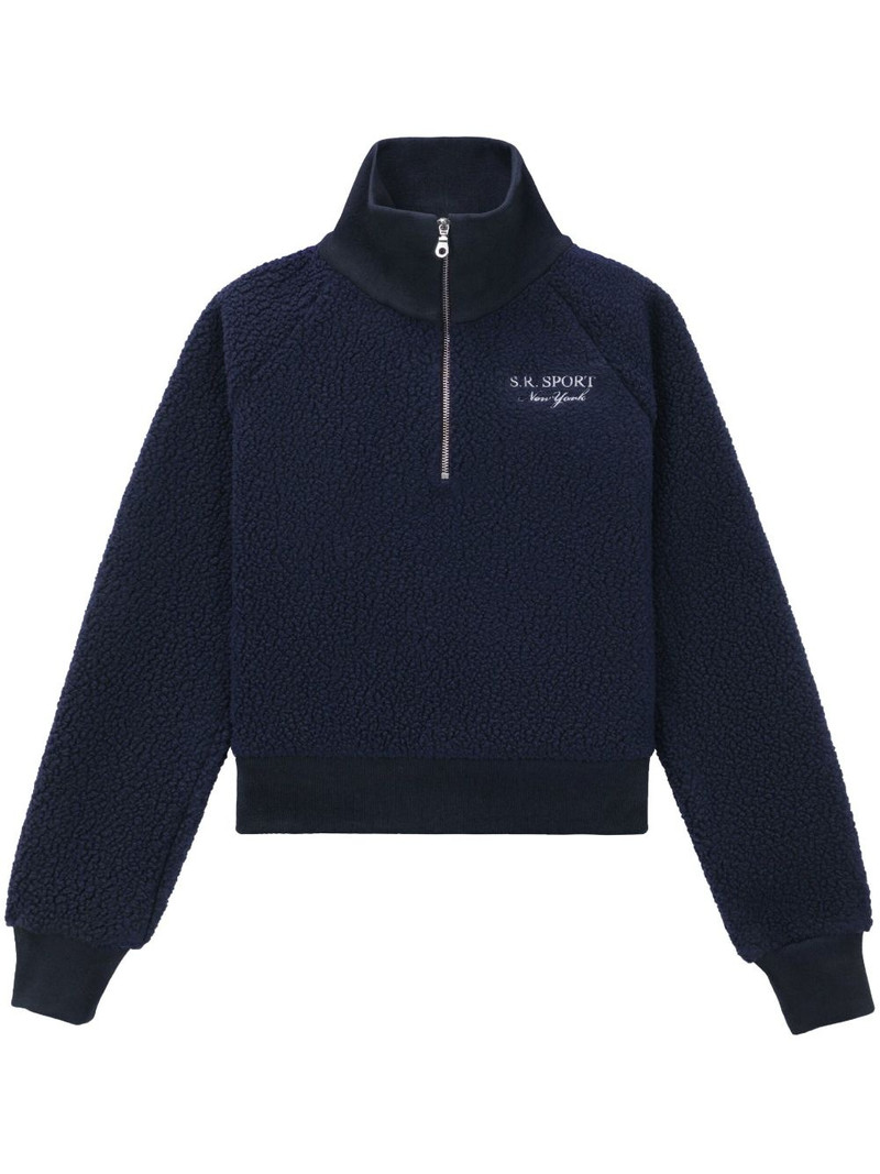 반 지퍼 fleece 스웨터 1