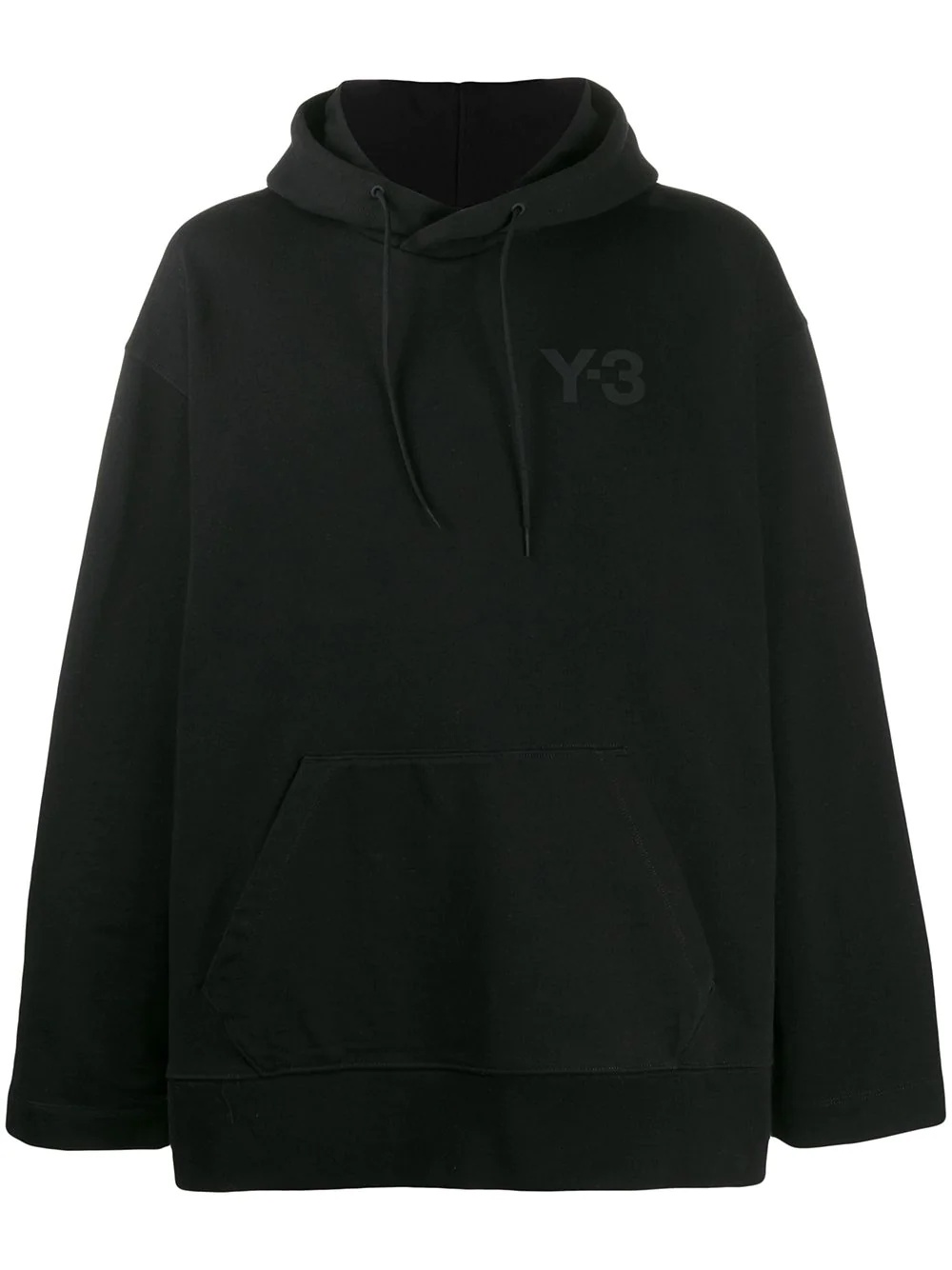 oversized chest logo hoodie - 1