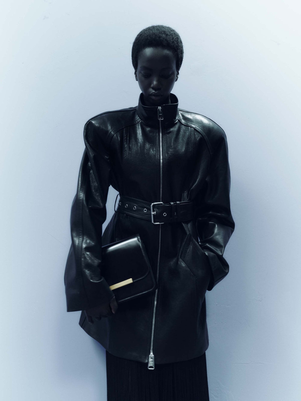 The Bridget Crossbody Bag in Black Leather - 7