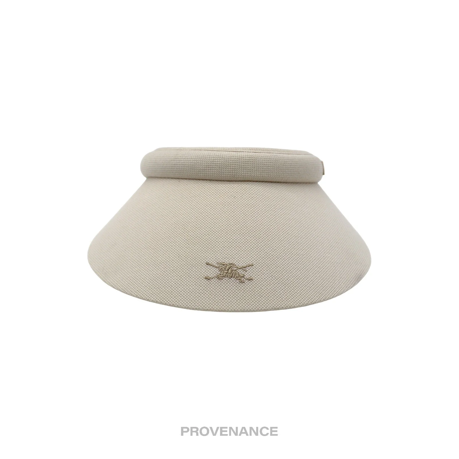 Burberry Knight Logo Golf Visor - Chalk Nova Check - 1