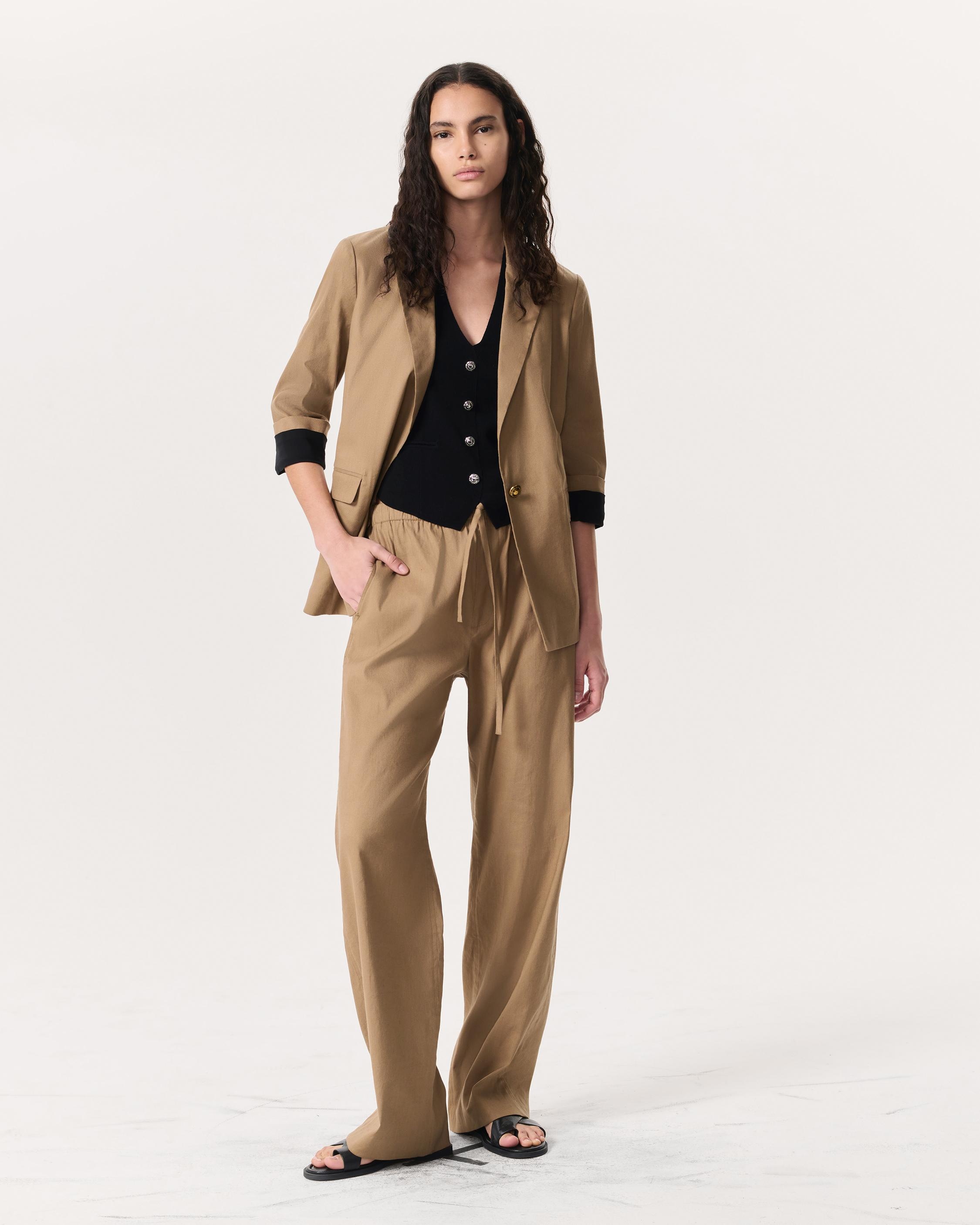 Logan Linen-Blend Beach Pants - 6