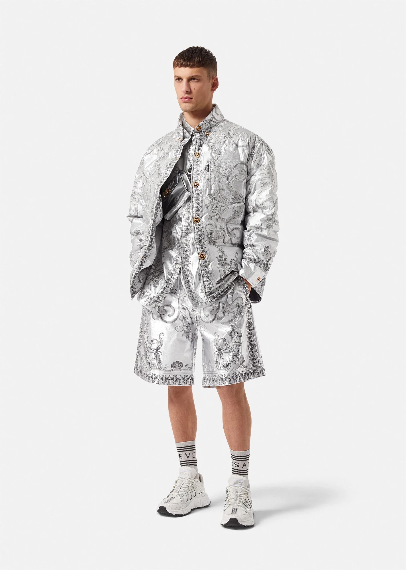 Silver Baroque Shorts - 2