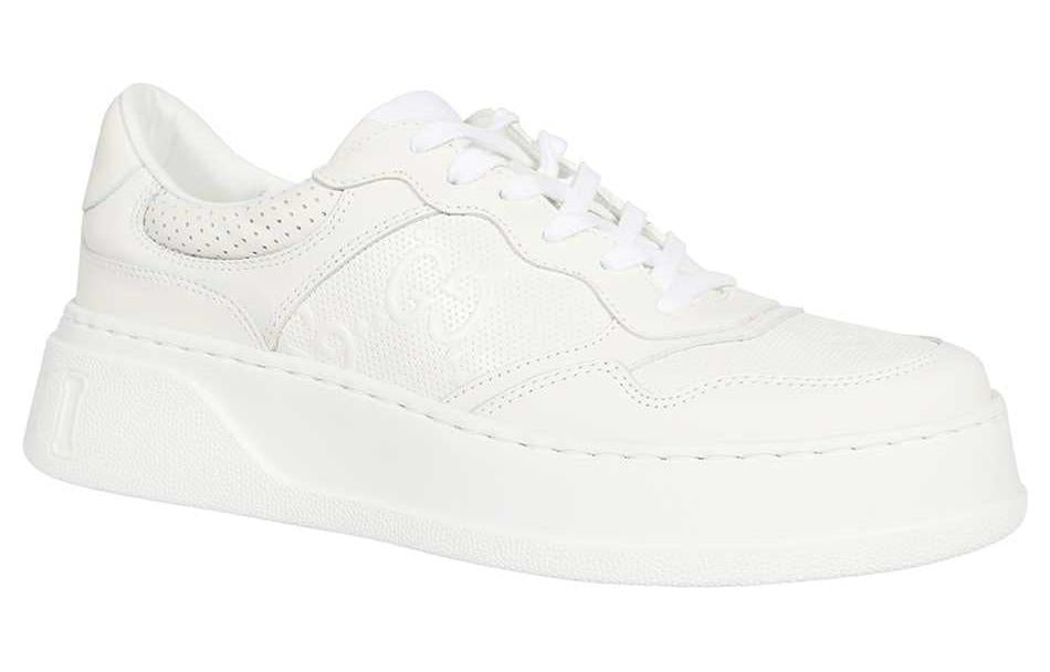 Gucci GG Embossed Sneaker 'White' 669582-1XL10-9014 - 4