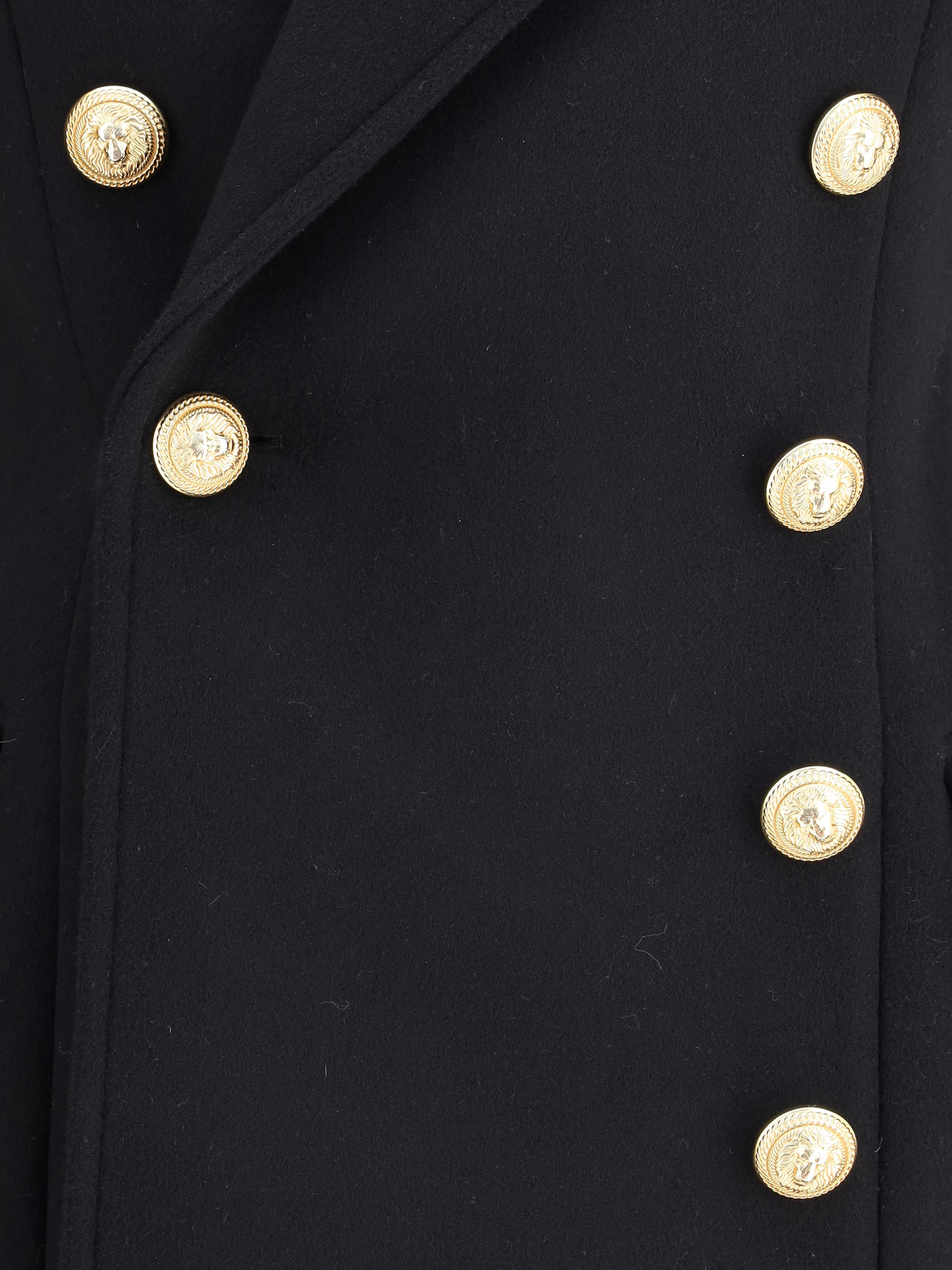 Balmain Women Wool And Cashmere Double-Breasted Coat - 3