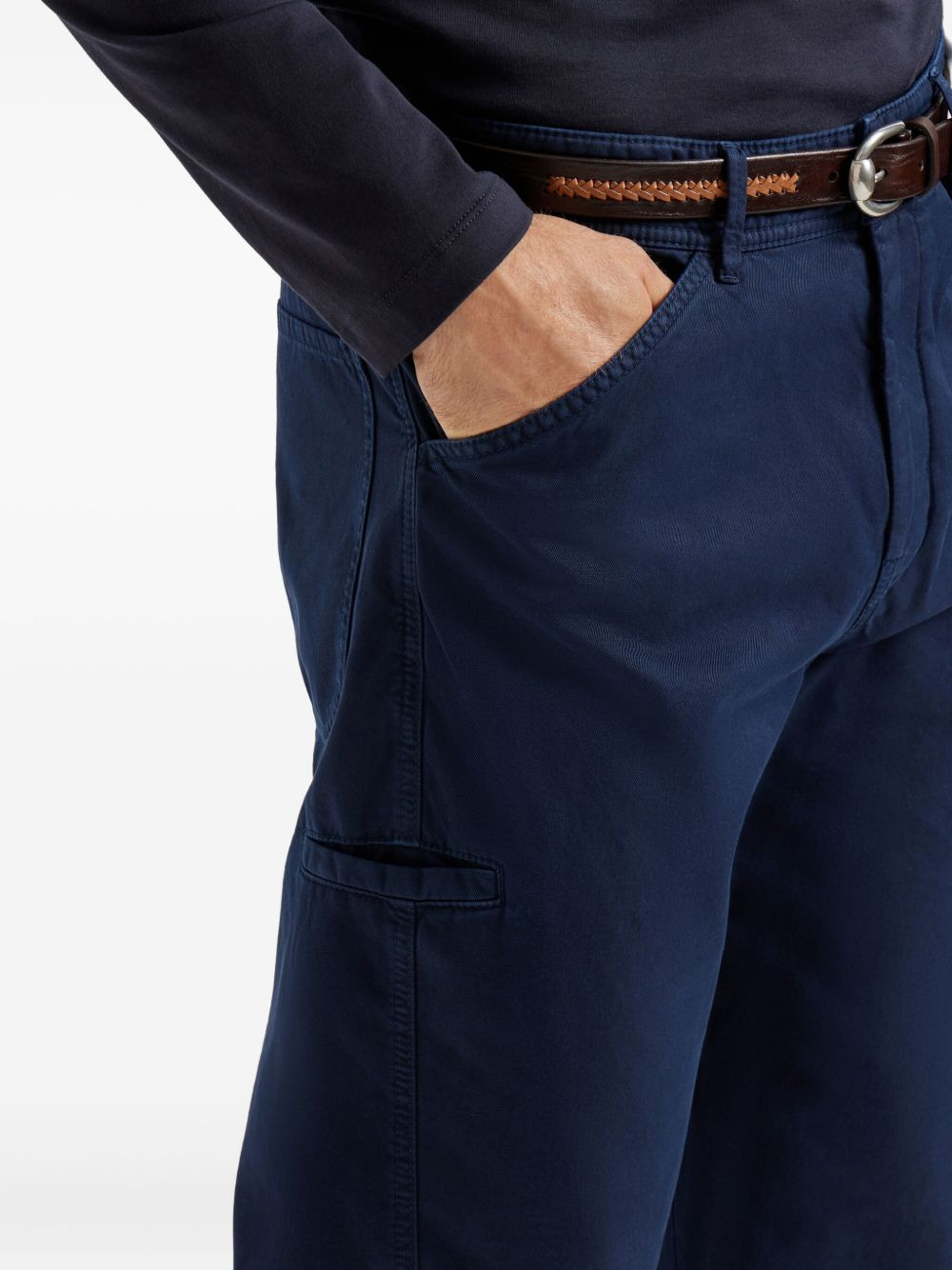 pocket gabardine trousers - 5