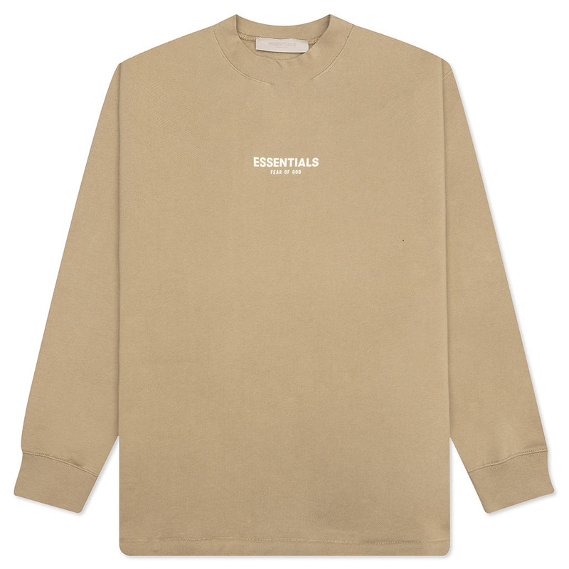 FEAR OF GOD ESSENTIALS L/S CREWNECK - OAK - 1