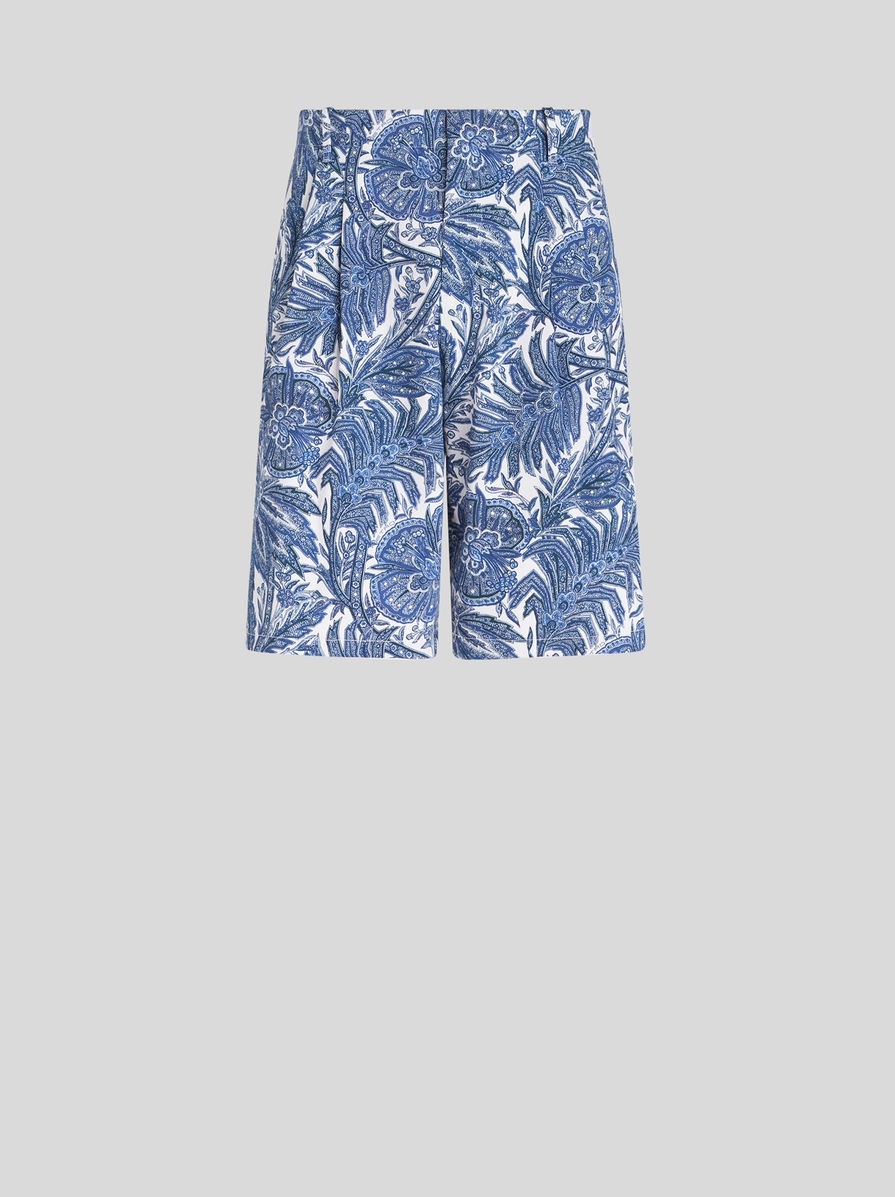 FOLIAGE PATTERN BERMUDAS - 1