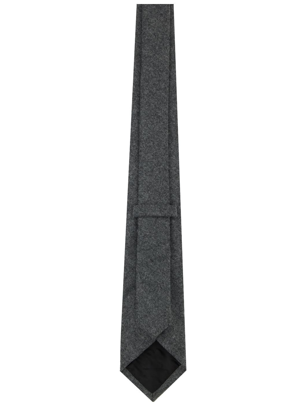 Gray Light Wool Flannel Tie - 2