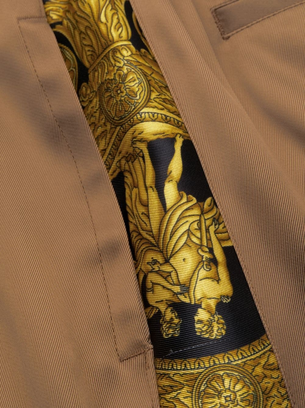 Barocco-print wide-leg trousers - 6