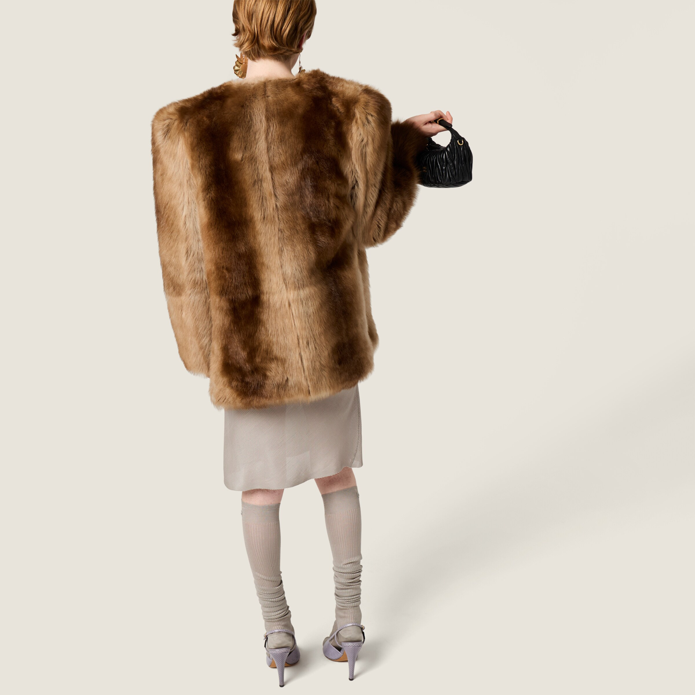 Shearling fur jacket - 5