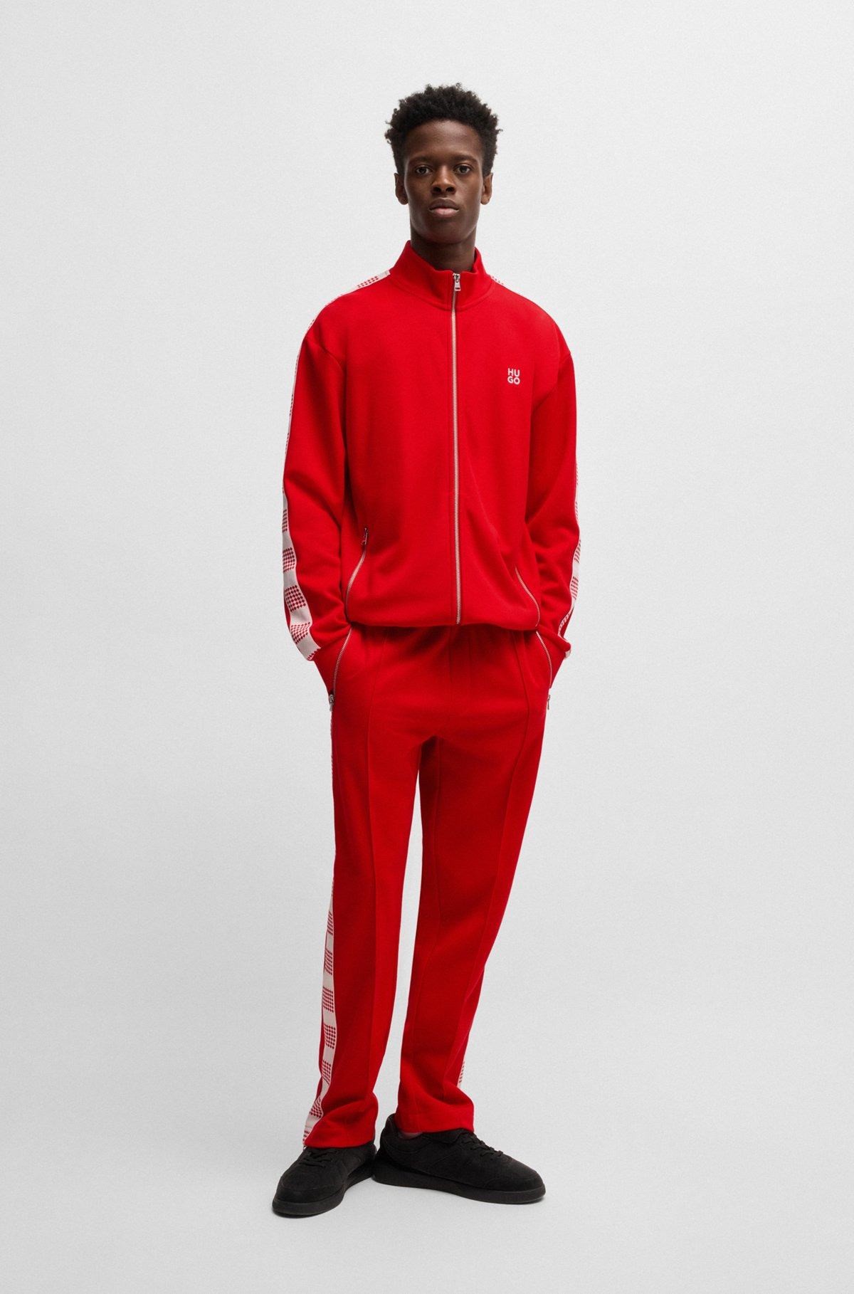 SWEATSHIRT WITH CHECKED TAPE - 4