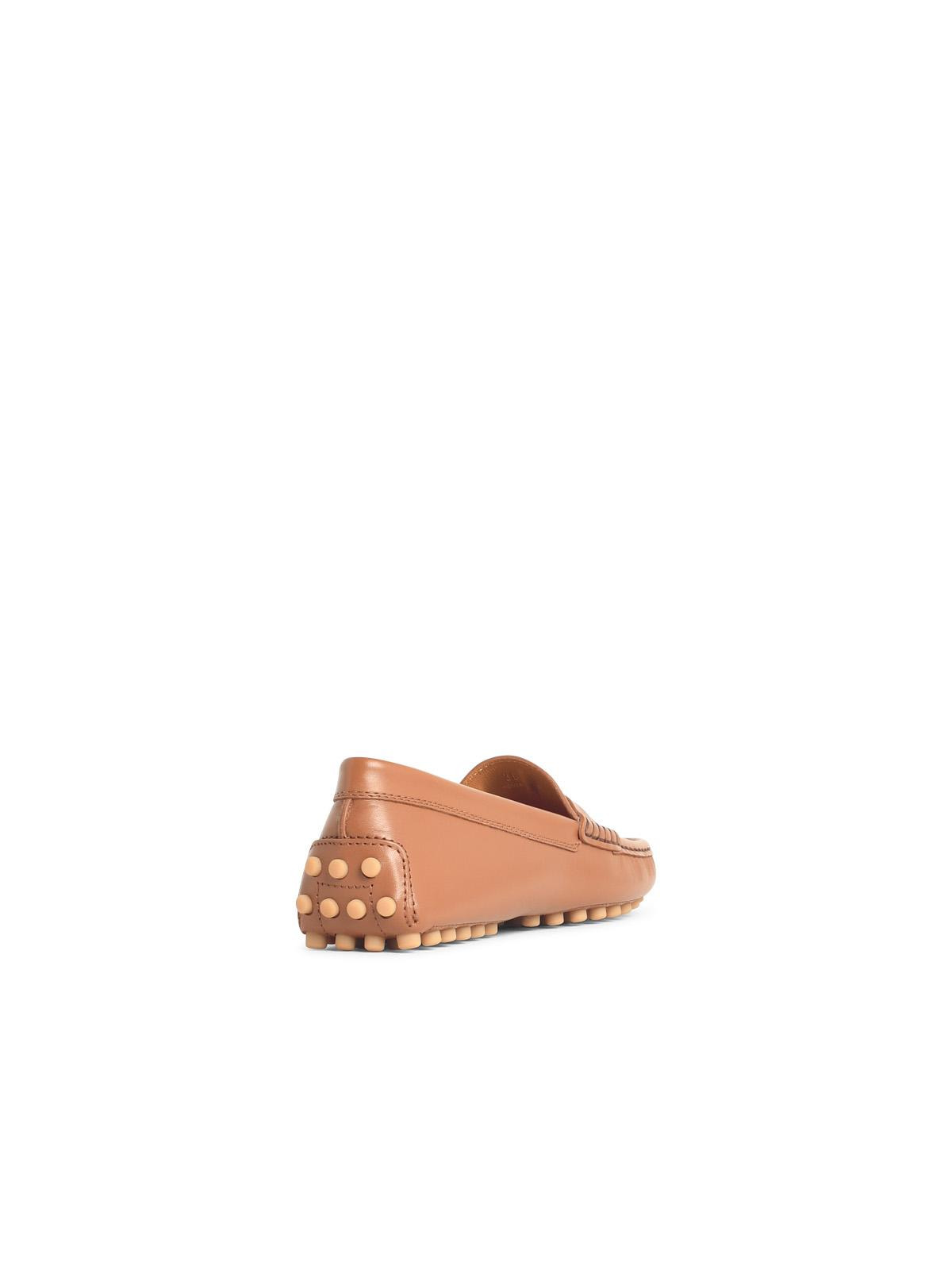 Tod's Brown Leather Loafers Women - 3