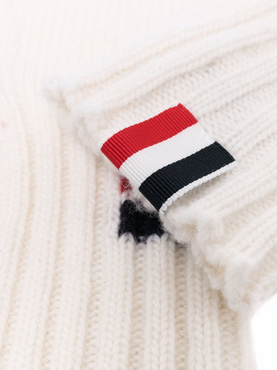 Thom Browne chunky-knit fingerless gloves outlook