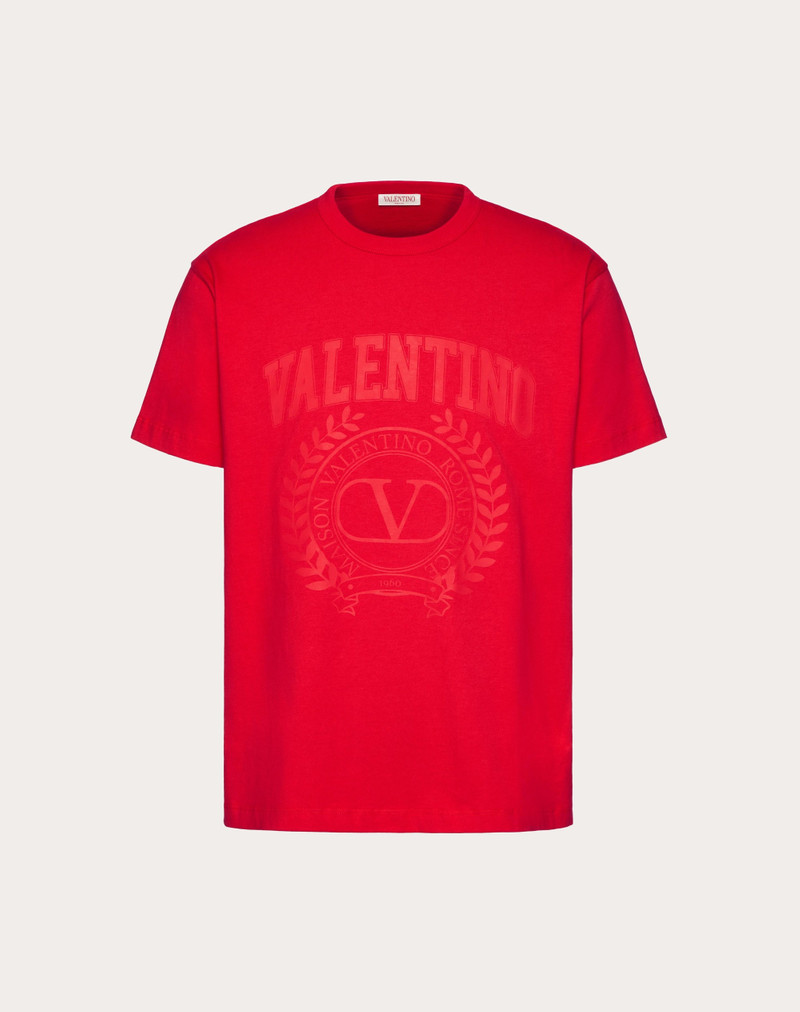 MAISON VALENTINO EMBROIDERED COTTON T-SHIRT 1