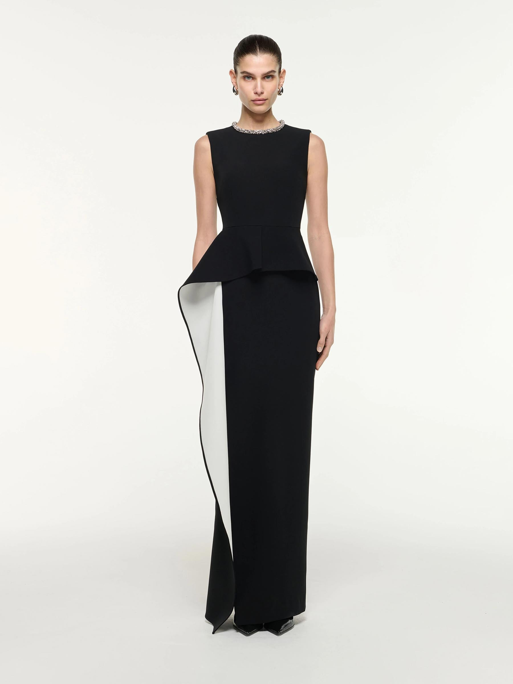 DRAPED MAXI DRESS - 1