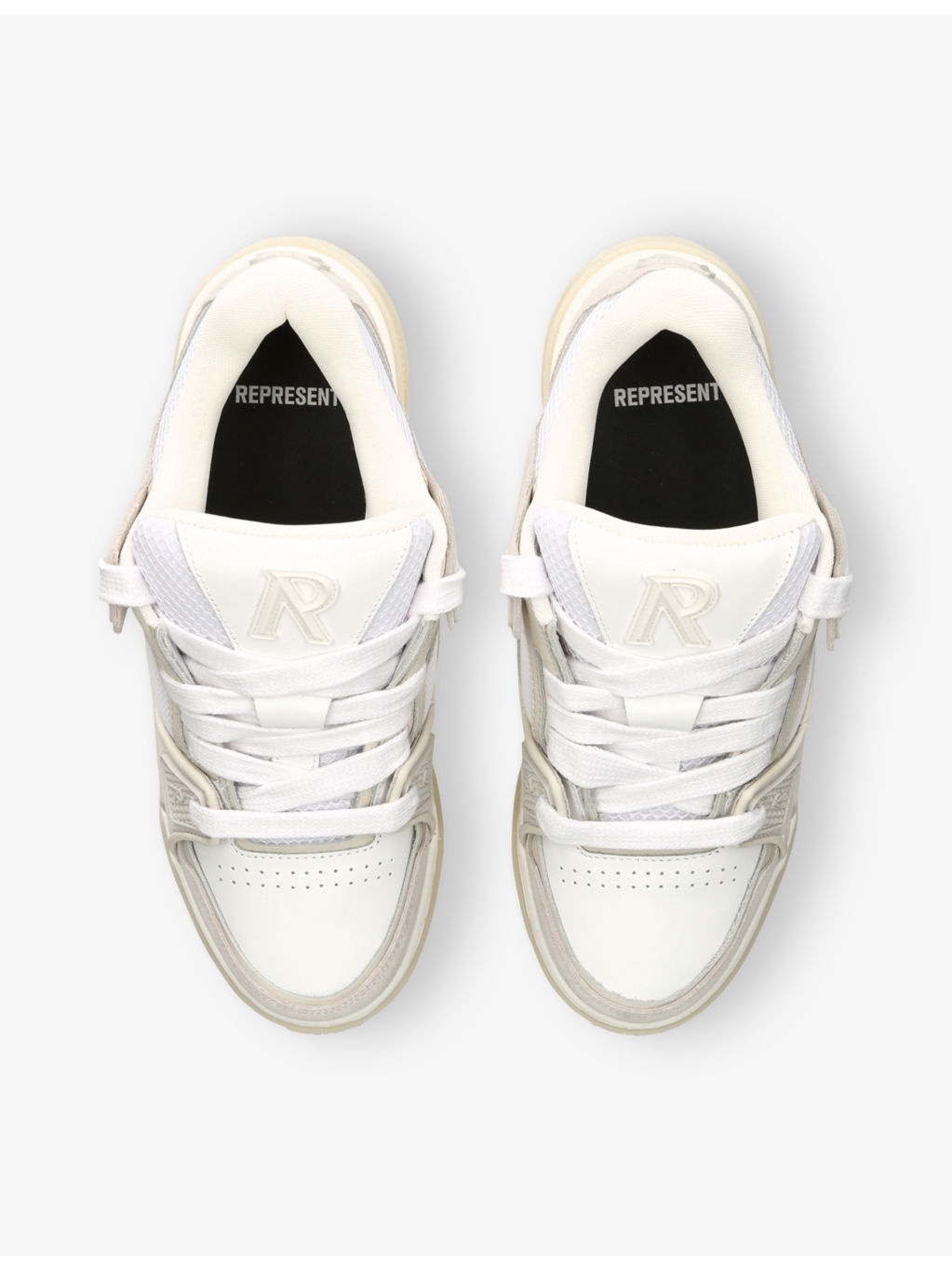 Studio Mesh and Suede Mid-Top Trainers - 2