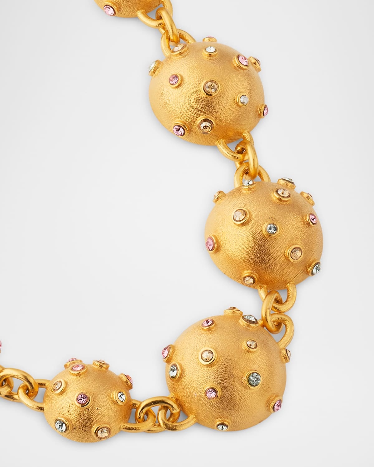 Mini Crystal Half Sphere Necklace - 3