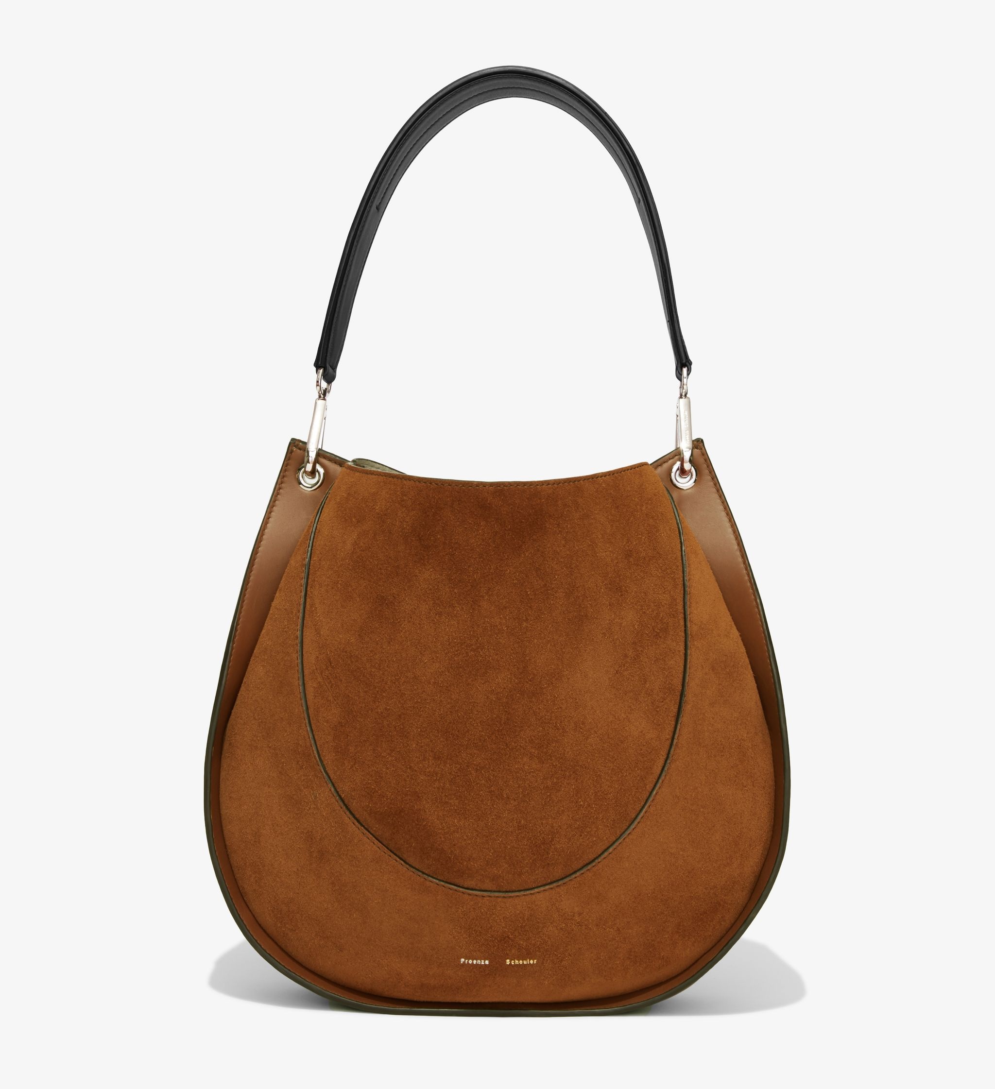 Large Arch Suede Shoulder Bag - 1
