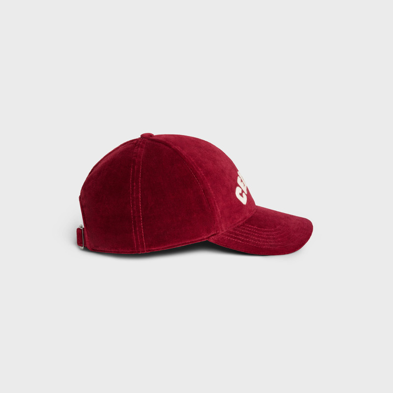 celine baseball cap in cotton velvet 3