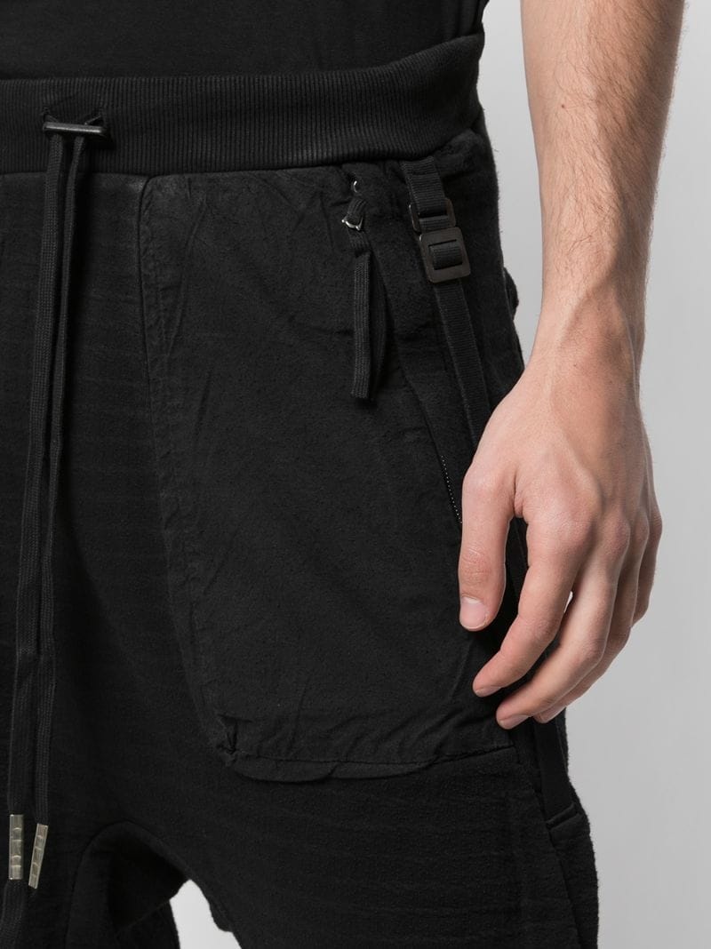 drop crotch relaxed trousers - 5