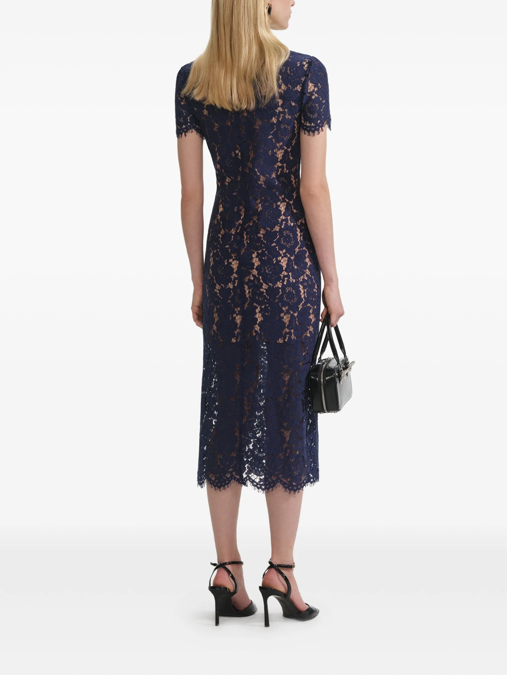 Embroidered-lace Dress - 3