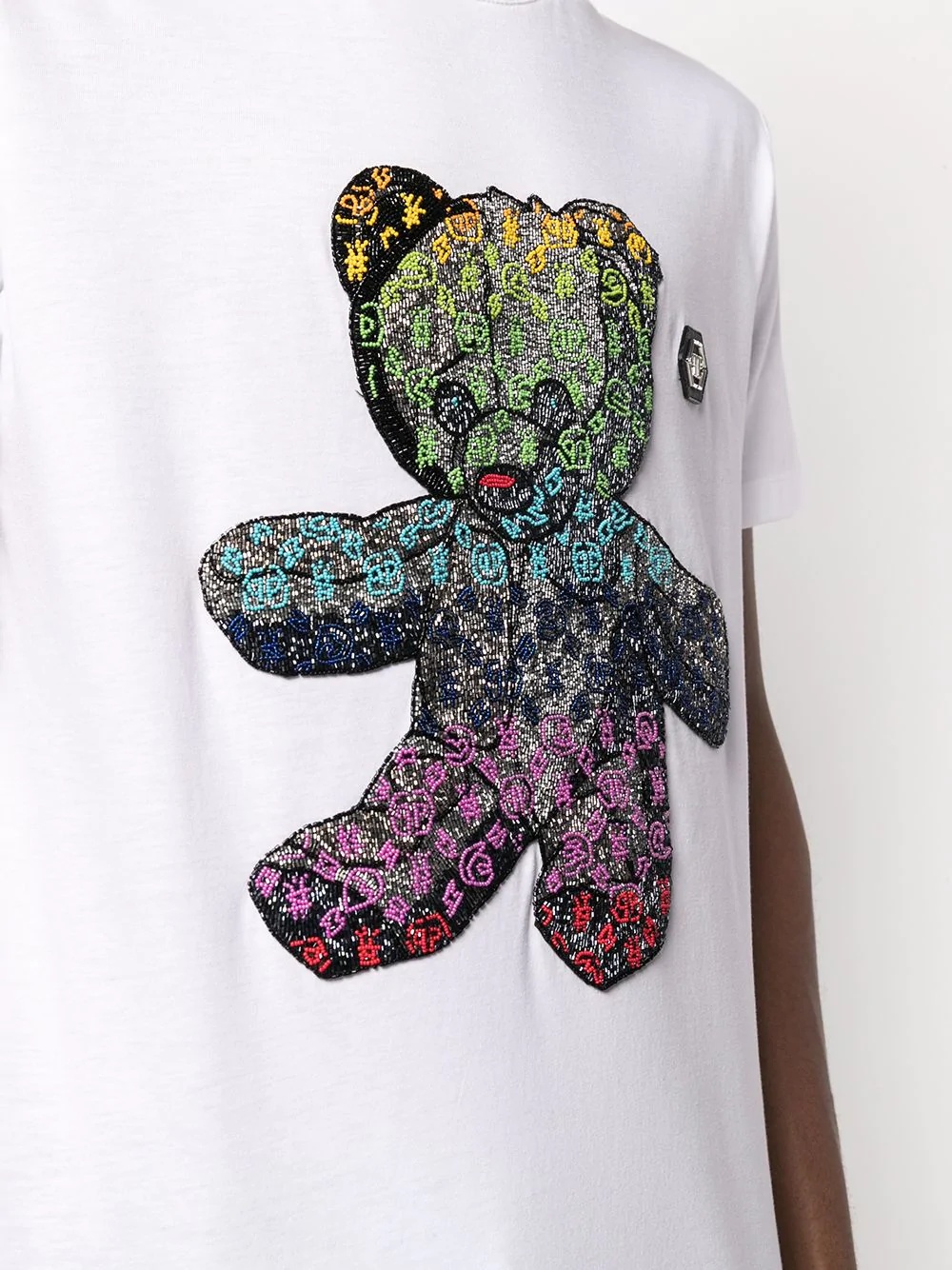 teddybear logo print T-shirt - 5