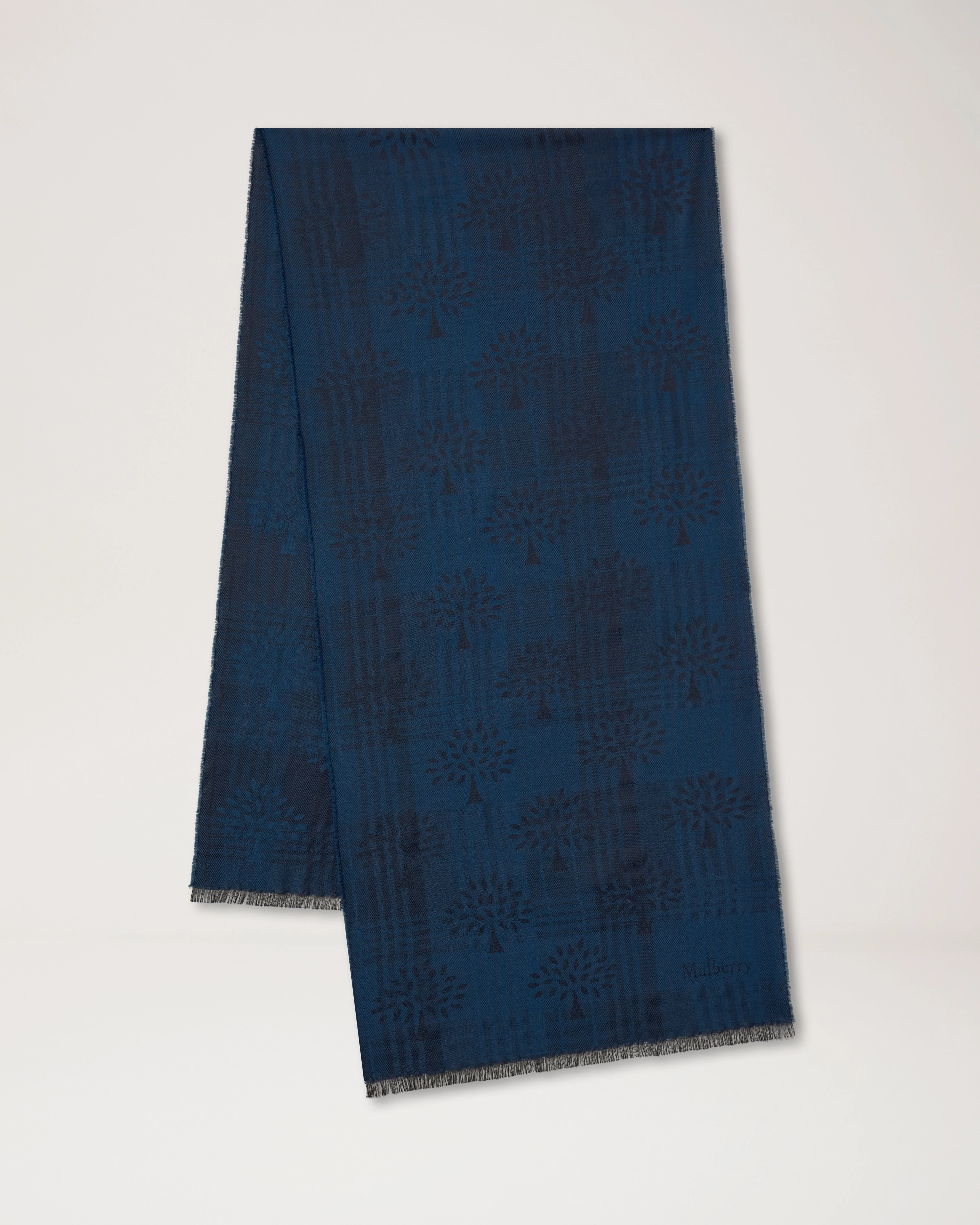 Heritage Check & Tree Scarf
Night Sky Wool Blend - 1