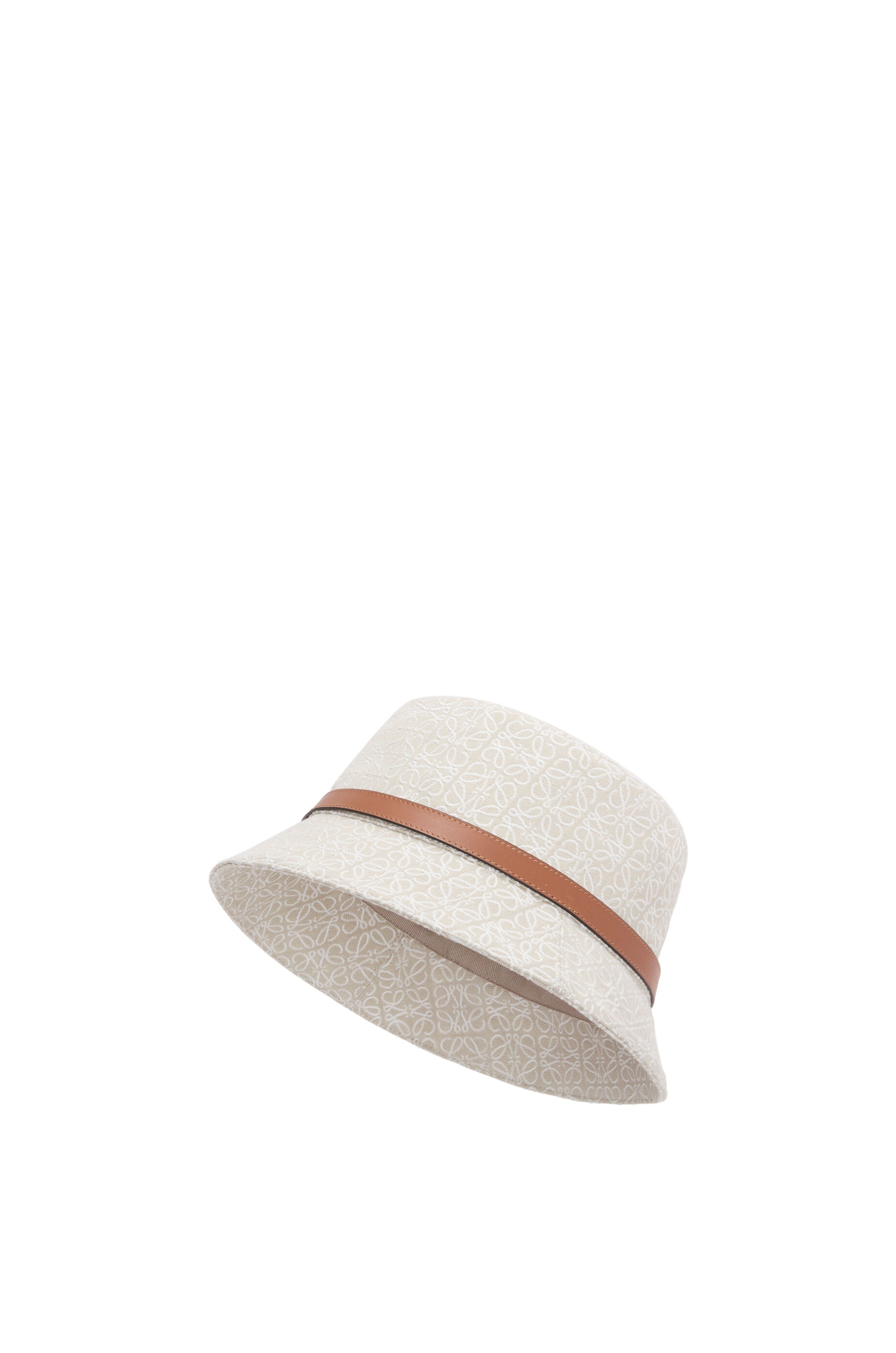 Bucket hat in Anagram jacquard and calfskin - 1