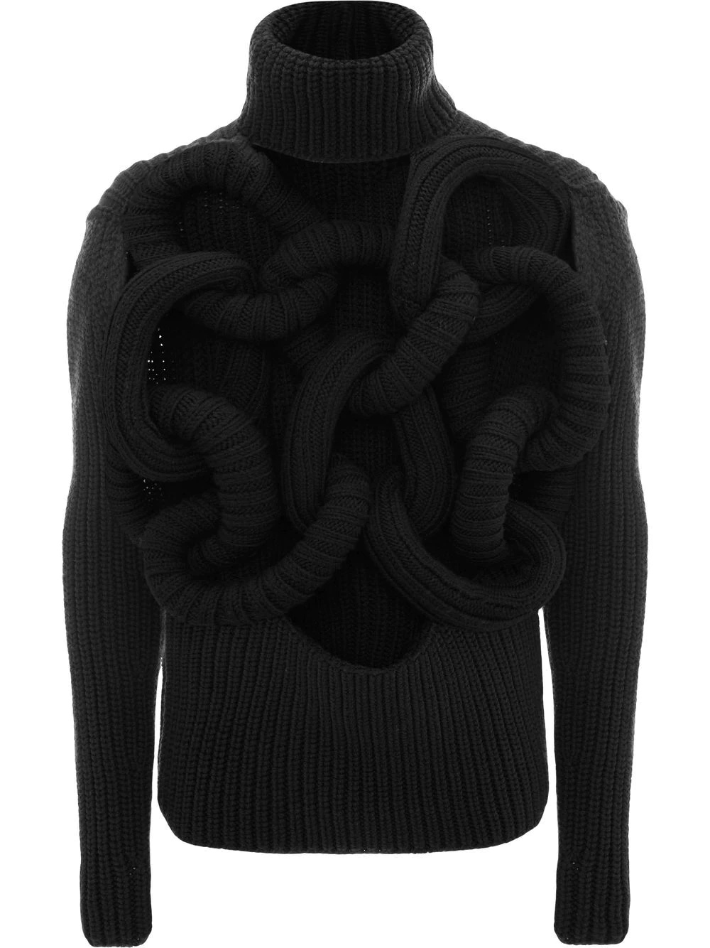 long-sleeve roll-neck jumper - 1