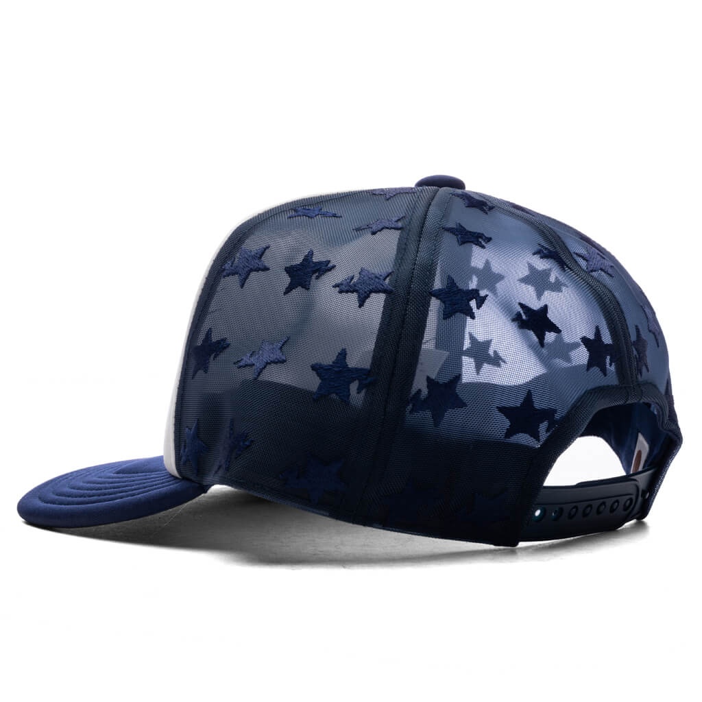 BAPE STA MESH CAP BLUE ベイプ A Bathing Ape Bape Sta Mesh Cap blue sax