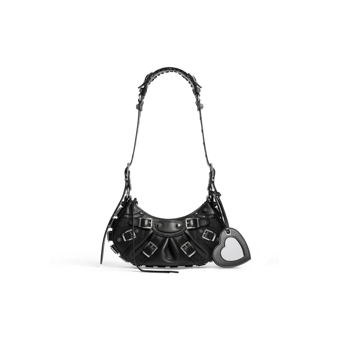 Women's Le Cagole Xs Shoulder Bag With Buckles in Black - 1