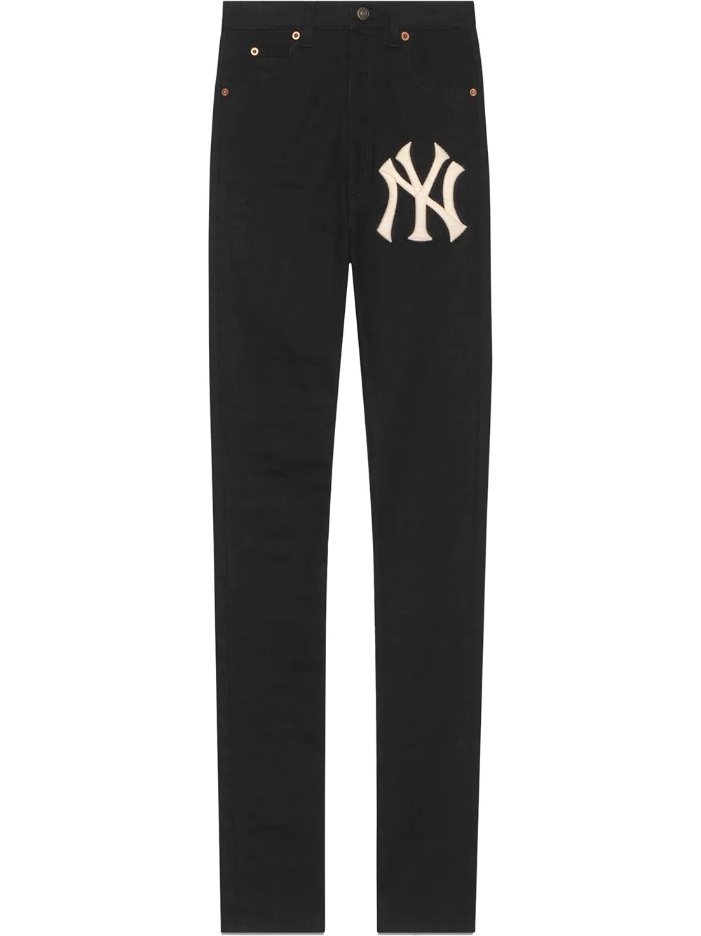 Denim skinny pants with NY Yankees™ patch - 1