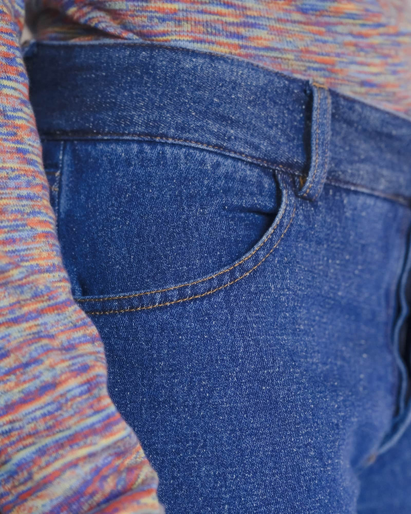 Grass Pants - Silk Cotton Denim 4