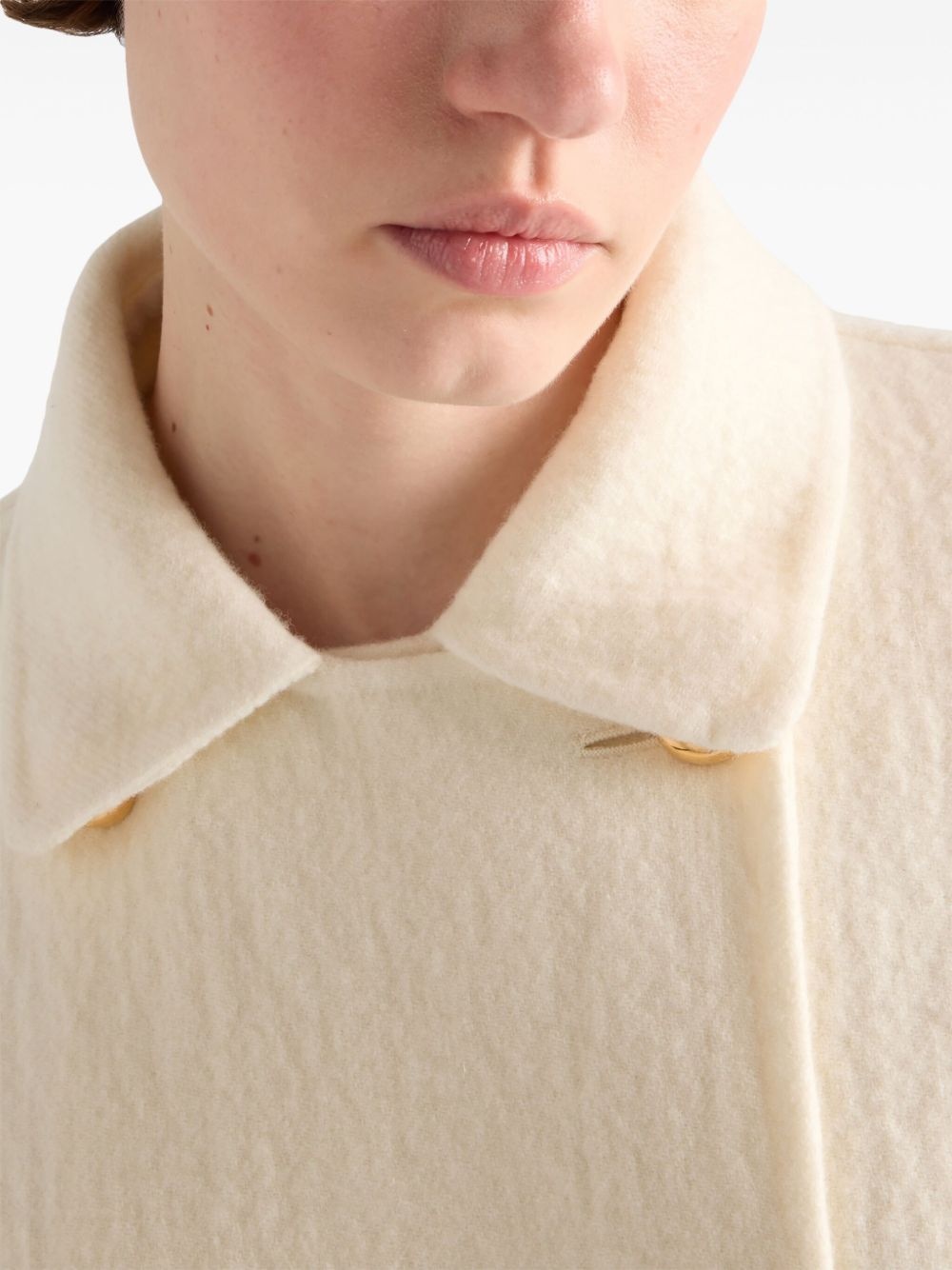double-breasted twill jacket - 6