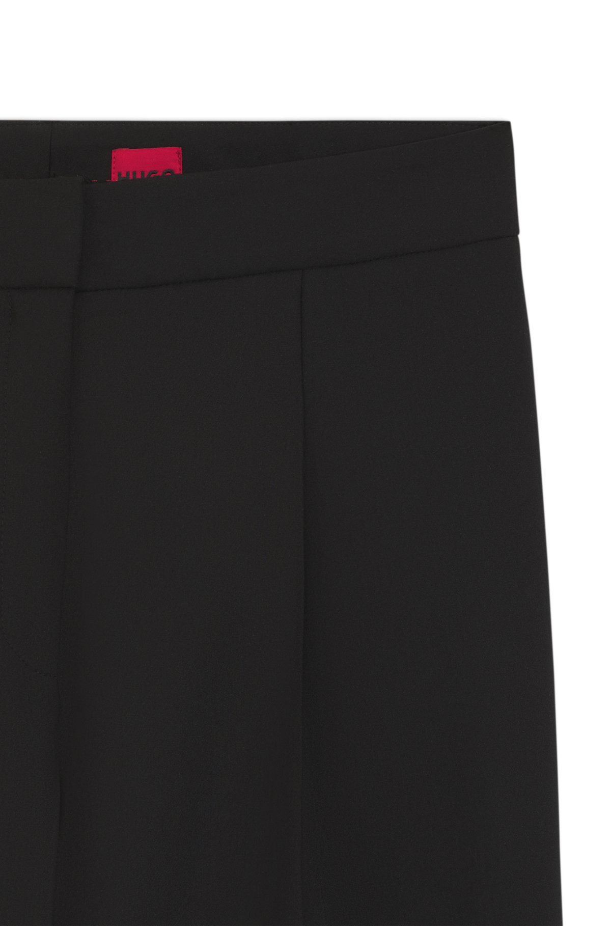 REGULAR-FIT PANTS WITH WIDE LEG IN STRETCH FABRIC - 6