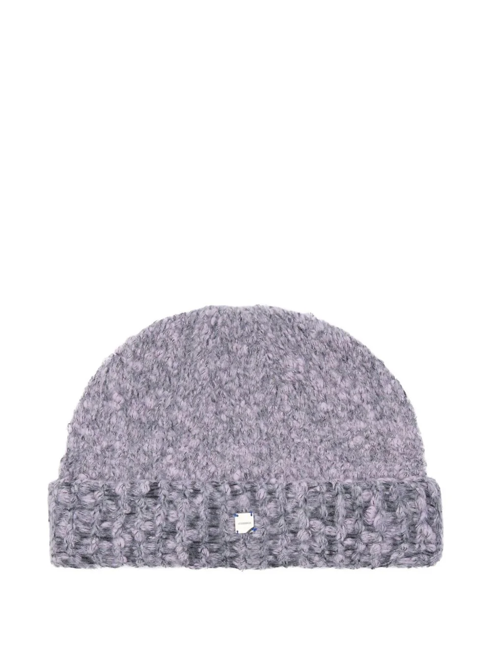 ribbed-knit beanie hat - 1
