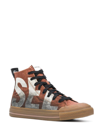 Diesel logo print sneakers outlook