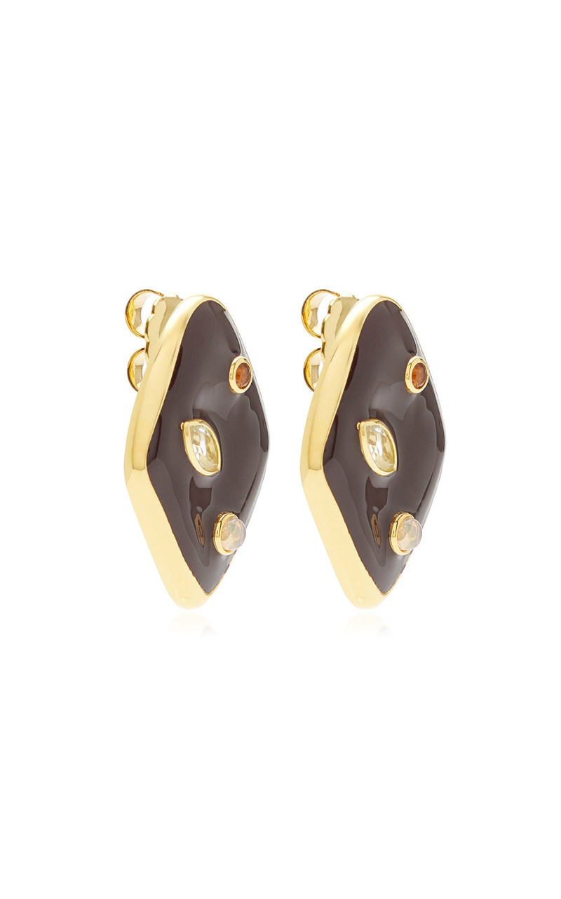 Nico Dot Earrings brown 4