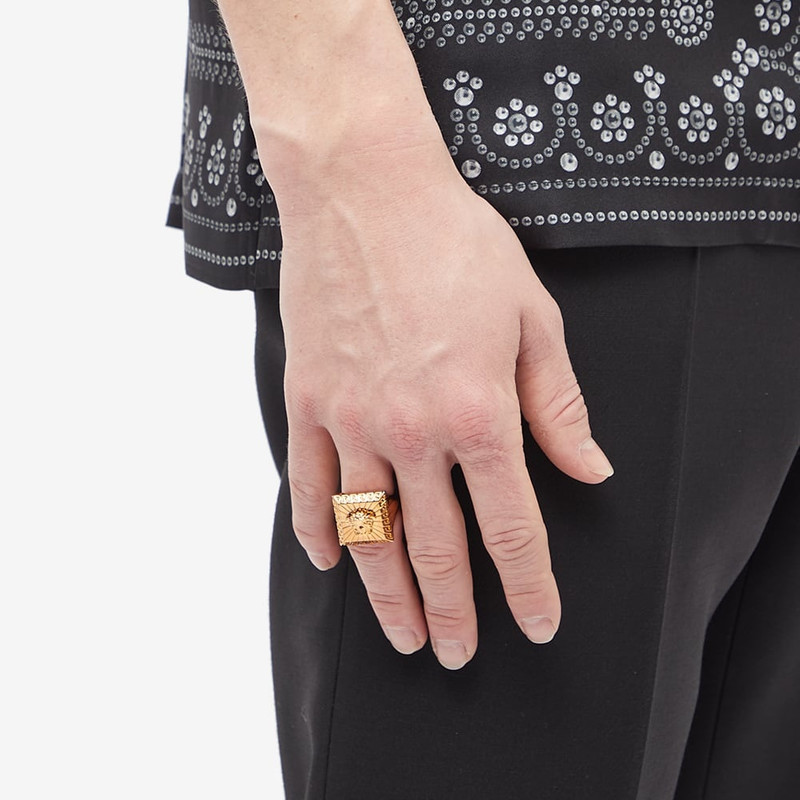 VERSACE Versace Square Raised Medusa Ring outlook