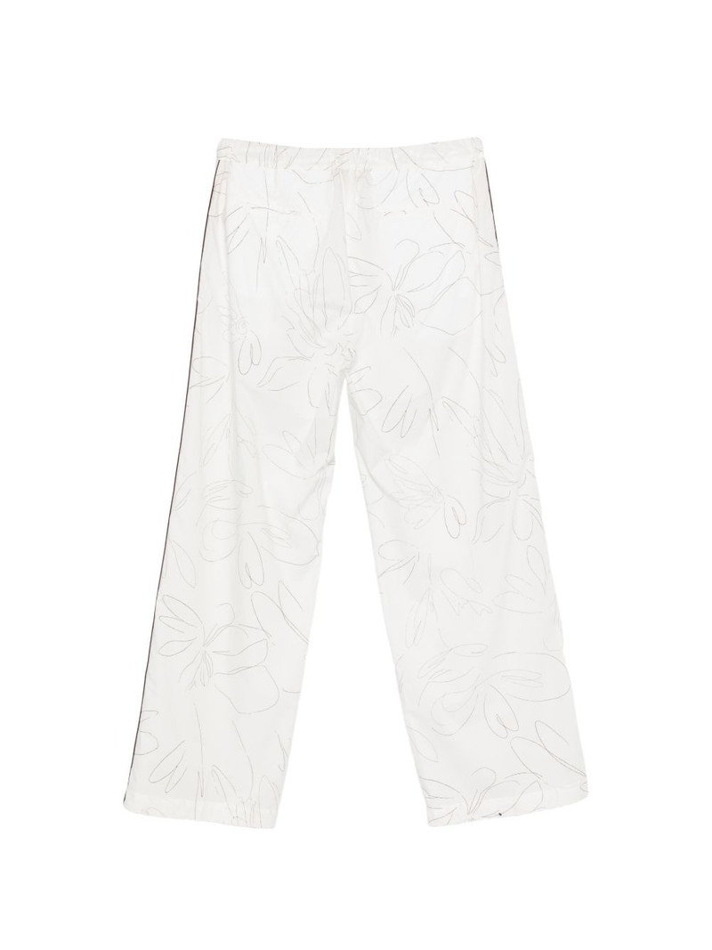 Plan C floral poplin trousers outlook