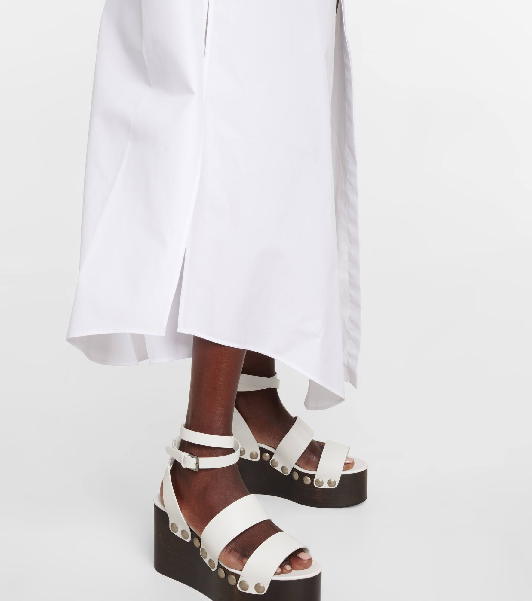 Cotton poplin shirt dress - 5