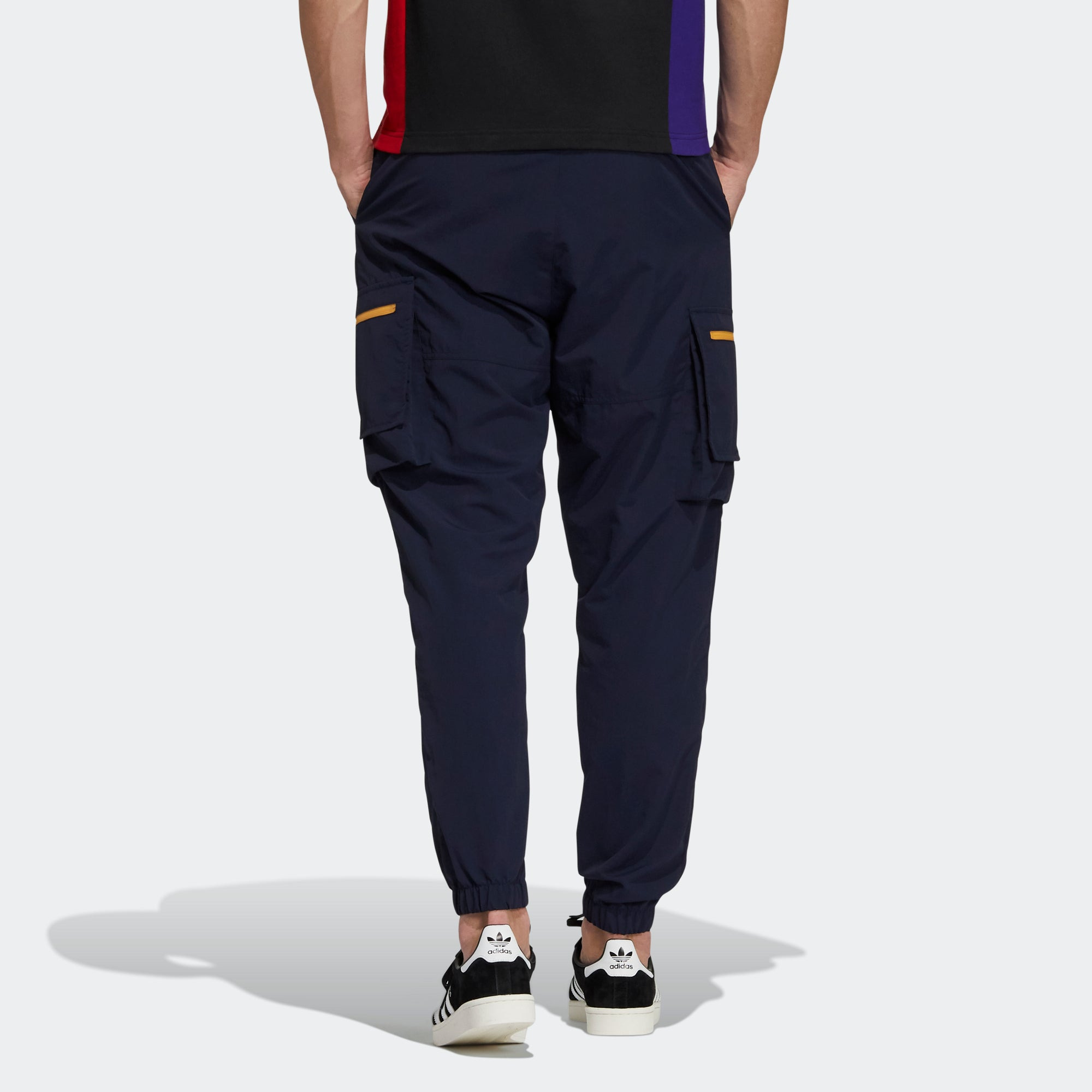 Men's adidas originals Adv Pants 1 Contrasting Colors Zipper Bundle Feet Sports Pants/Trousers/Jogge - 3