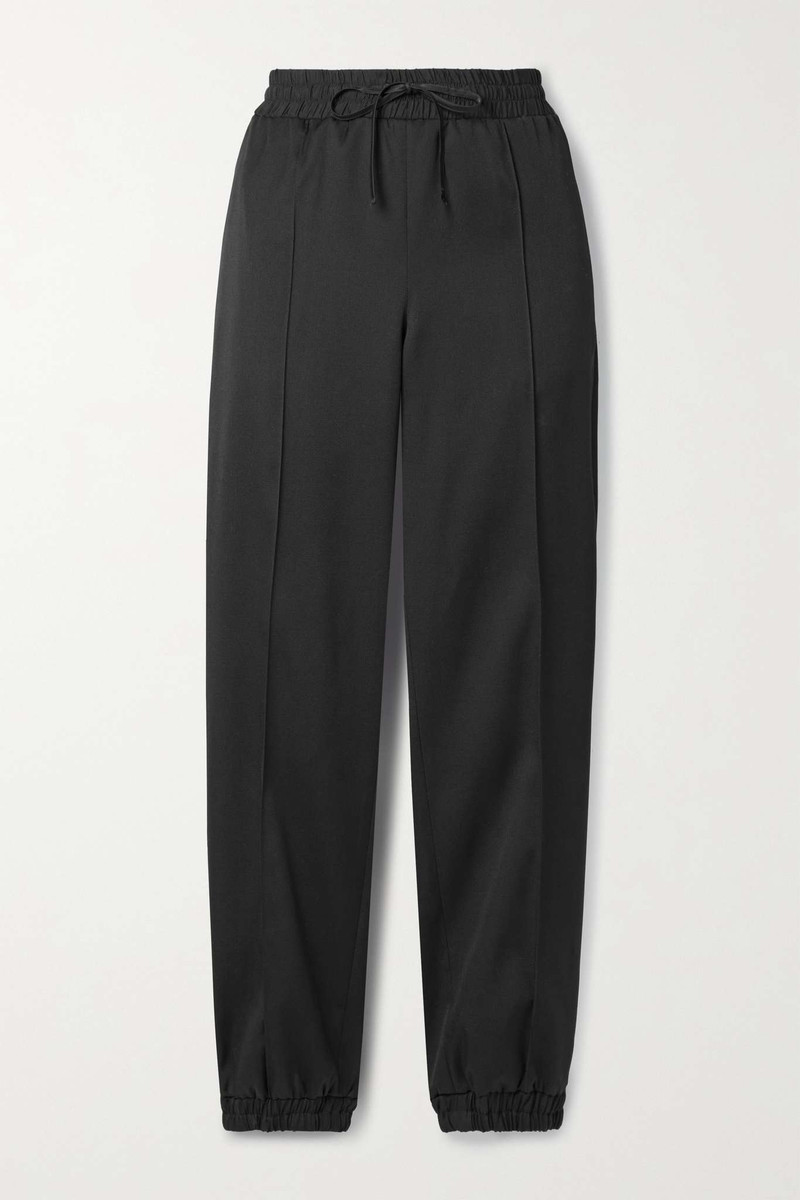 Wool-gabardine tapered track pants 1
