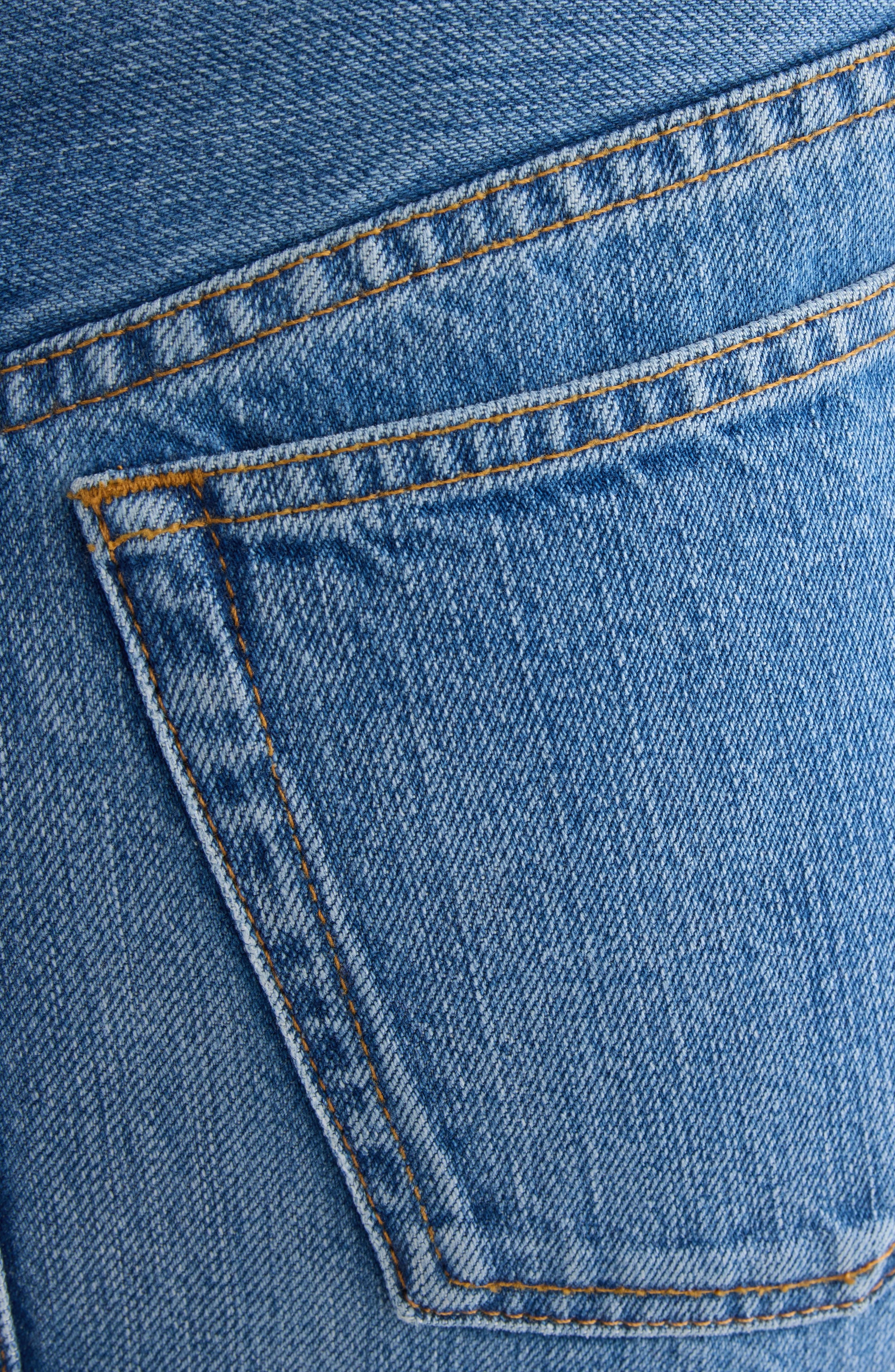 Givenchy Side Slit Long Denim Skirt in Medium Blue at Nordstrom - 6