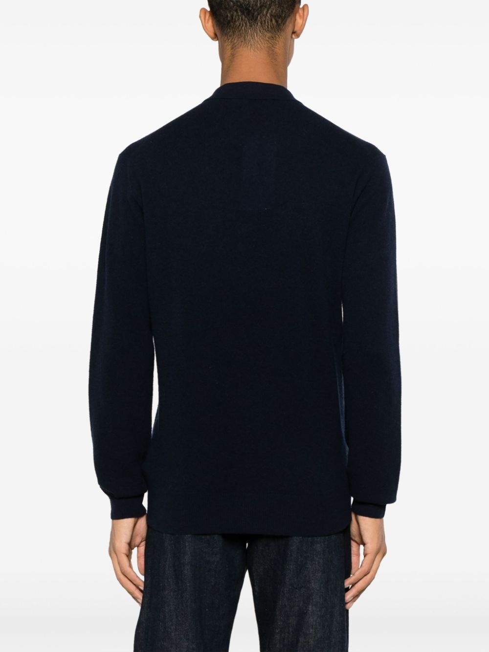 Bruno longsleeved cashmere polo shirt - 4