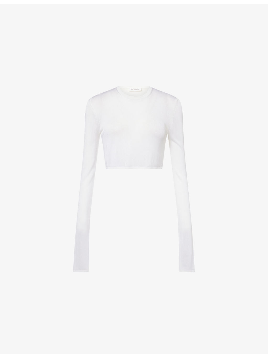 Kazel Semi-Sheer Knit Long-Sleeve Top - 1