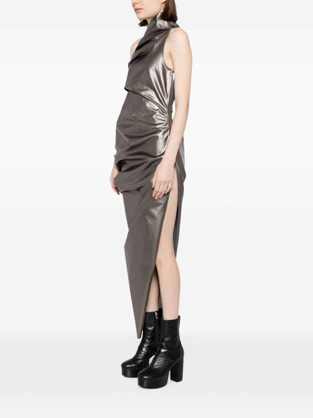 Walrus metallic-effect maxi dress - 3