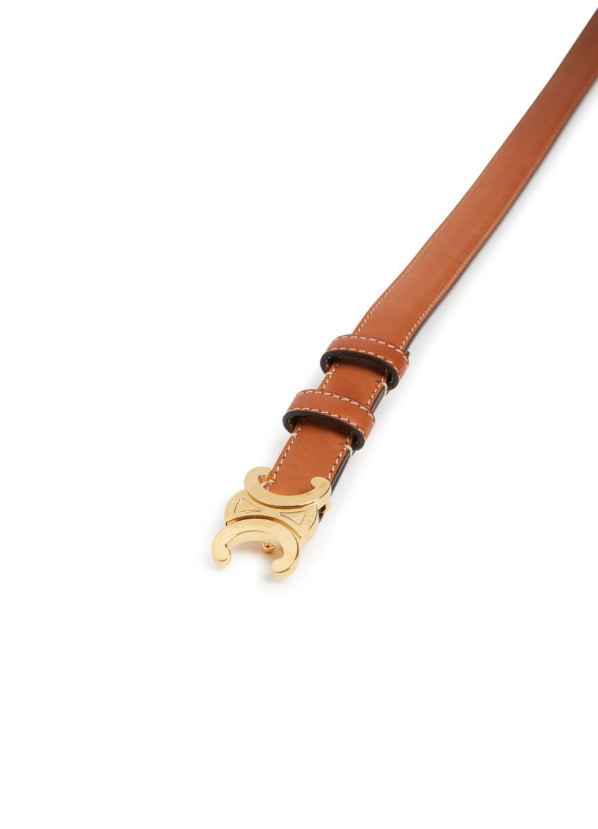 Small Triomphe Belt in Natural Calfskin - 5