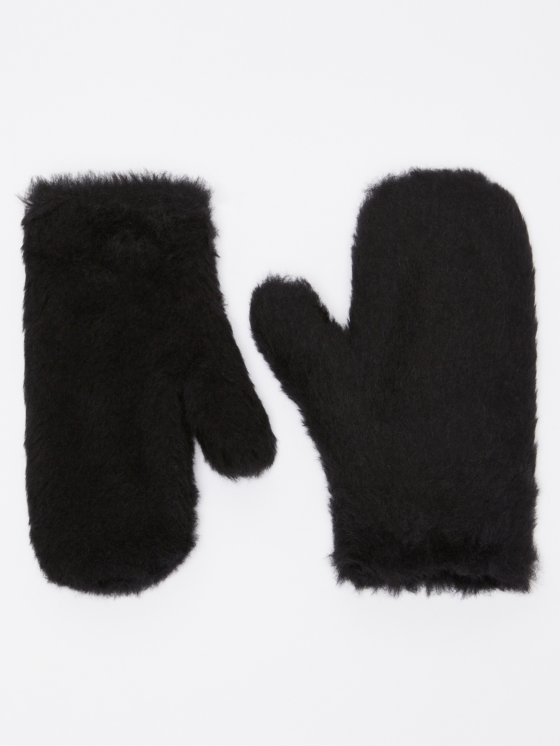 OMBRATO Mittens in alpaca and wool Teddy fabric - 1